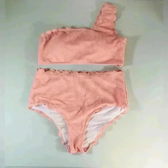 Bikini Women Push-Up Padded Bikini High Waisted Swimsuits Pink Size Large NWOT - Picture 2 of 9
